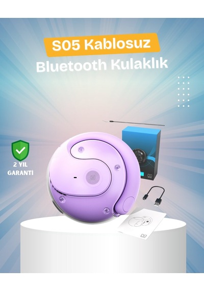 S05 Kablosuz Kulaklık Küçük Kulak Yapılarına Uygun Kayma Yapmay