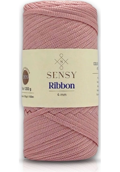 Premium Ribbon Polyester Ip 200 Gr Polyester Makrome Ipi Bileklik Ipi Çanta Supla Ipi Hobi Ipi Pembe