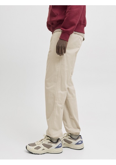 Jack & Jones Jack Jones Erkek Jogger Paçası Ribanalı Pantolon 12278949 Krem