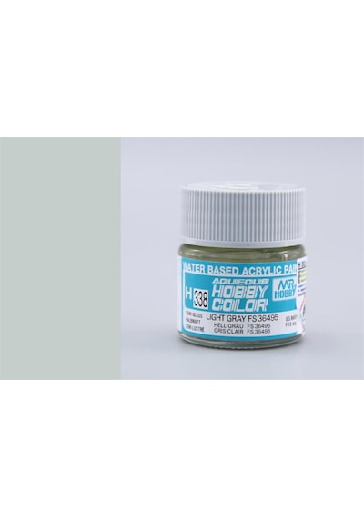 10 Ml. Light Gray Fs36495 Aqueous Serisi Maket Boyası, Mr.hobby H338 Standart