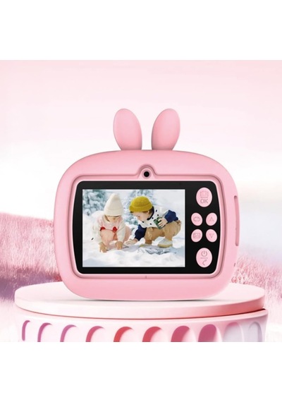 Torima Trm-cmr18 Pembe Dijital Video Fotoğraf Çocuk Kamerası Anlık Termal Resim Kağıt Baskılı Yazıcı