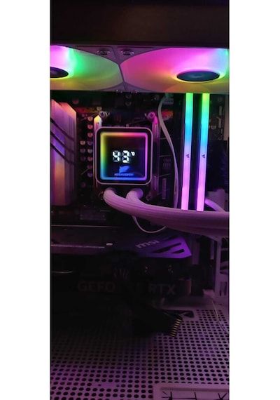 Tr360 Argb Beyaz Renk Isı Dereceli İşlemci Sıvı Soğutucu Fanı 360 MM