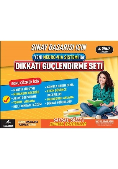 Yeni Neuro-Via Sistemi İle Dikkati Güçlendirme Seti 8.Sınıf 14 Yaş - Osman Abalı - Adeda