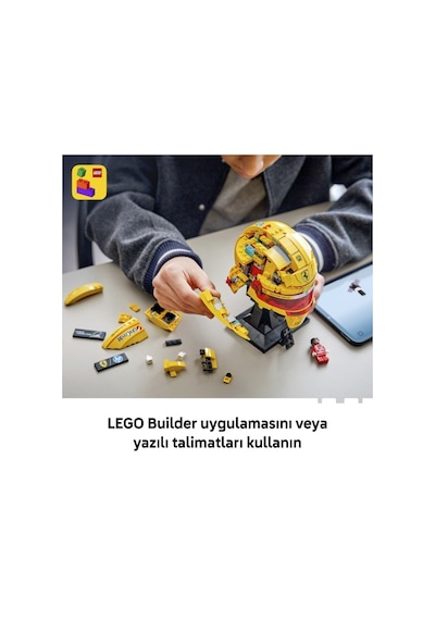 LEGO® Editions Scuderia Ferrari HP Lewis Hamilton Kaskı 43022 - 14 Yaş ve Üzeri İçin  F1® Modeli Yapım Seti (884 Parça)