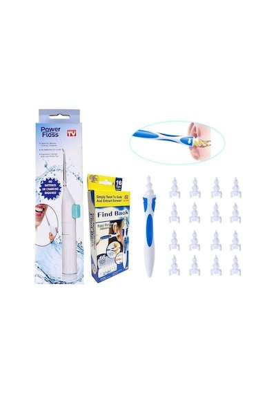 Kulak Temizleme Ve Power Floss Diş Temizleme Seti Mekanik Ağız Bakımı