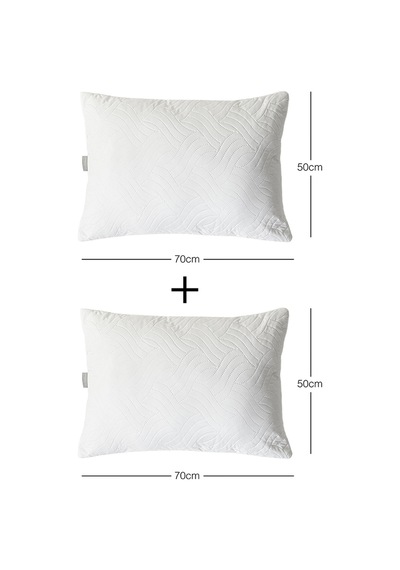 Ocean Home Textile 2'li 900 Gr Kapitoneli Silikon Yastık Seti 50 X 70 Cm Beyaz