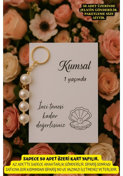 10 Adet İnci Parıltılı Anahtarlık - Kına Hediyesi - Nişan Hediyesi - Hoşgeldin Hediyesi - Bride Çok Renkli