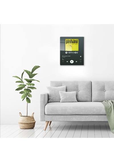 Decorita Cam Tablo Spotify Barkodlu | Pinhani - Dünyadan Uzak