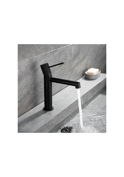 Fm-2115 Siyah Lavabo Bataryası Siyah