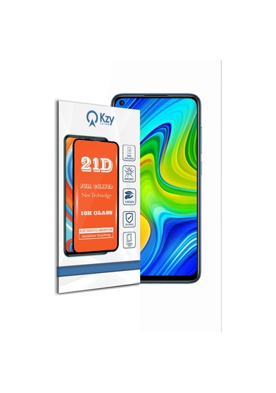 Xiaomi Redmi Note 9 ile Uyumlu Tam Kaplayan 21D Temperli Ekran Koruyucu Cam