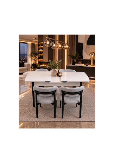 Sfm Serisi 80 X 130 Mutfak Masası Takımı Salon Takımı Mutfak Masası Acıkgri - 924217101 Acıkgri