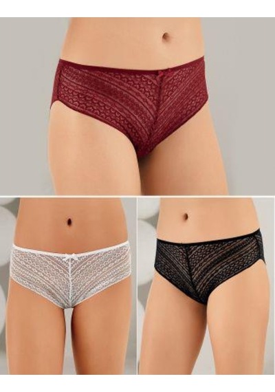 6 Lı Paket Şahinler Bayan Lez Dantelli Bikini Külot B3086
