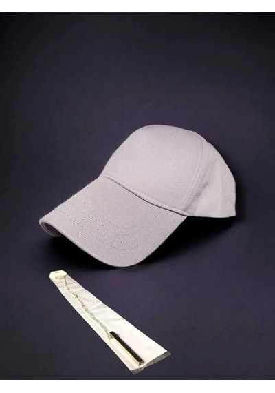 Ceritoğlu Unisex Ayarlanabilir Düz Sport Tarz Şapka Gri