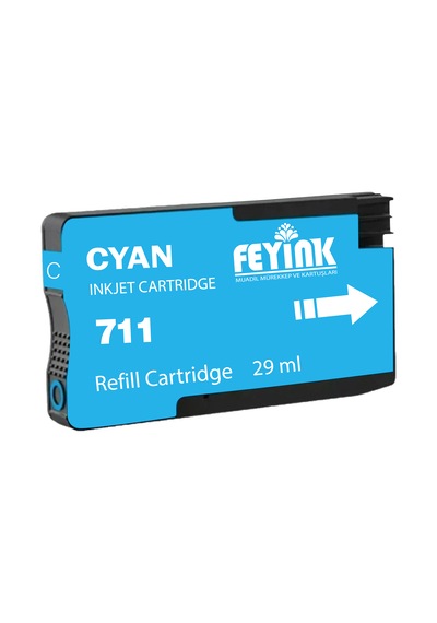 Feyink Hp 711 Cyan C Mürekkep Dolumlu Feyink Kartuş 2