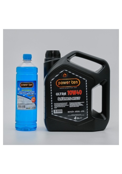 Power Ten 10W-40 Motor Yağı 4 L + Cam Suyu