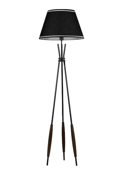 Verona Siyah Başlıklı Metal Lambader Siyah