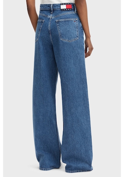 Tommy Jeans Pamuklu Wide Leg Fit Yüksek Bel Jean Kadın Kot Pantolon Dw0dw23069 1a5 Mavi