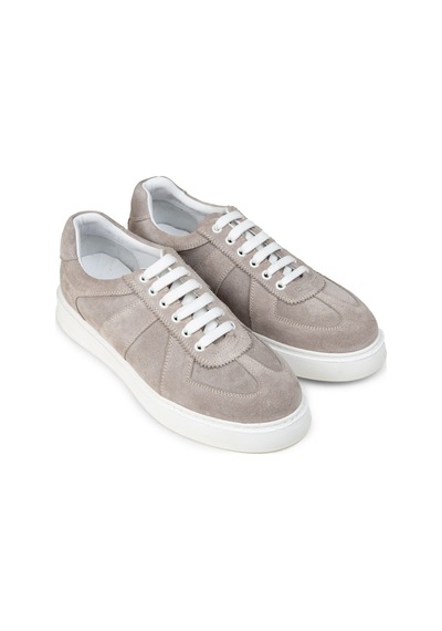 Deery Erkek Hakiki Süet Gri Sneaker Ayakkabı - 02017mgrıp01 Gri