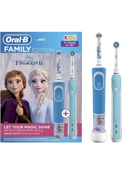 Oral-B D100 Şarj Edilebilir Frozen Aile Paketi Diş Fırçası