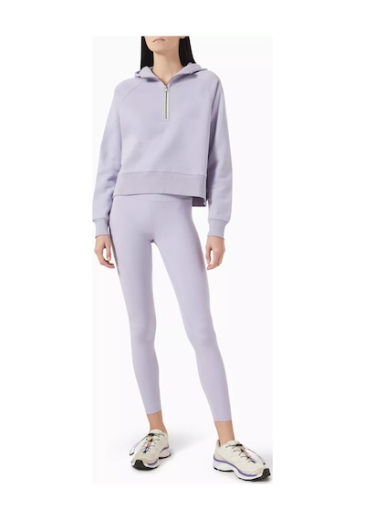 Vuori Restore Yarım Fermuarlı Kapüşonlu Sweatshirt, Organik Fransız Havlu, Rahat & Lüks Mor