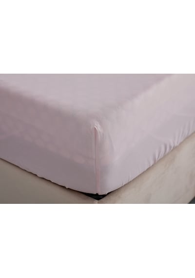 Doqu Home Colourful Fitted Çarşaf Tek Kişilik - Pudra