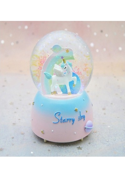 Unicorn Işıklı Ve Müzikli Orta Boy Kar Küresi