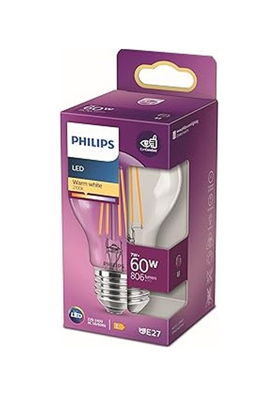 Led Classic 60w A60 E27 Non-dim 2700k Sarı Işık Led Filament Ampul