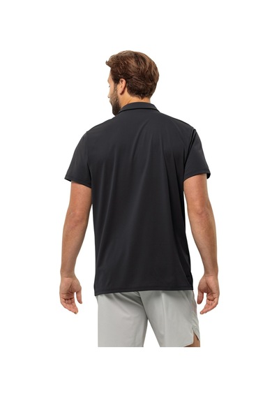 Jack Wolfskin Jack Wolfskın Prelıght Traıl Polo M Black Erk Polo T-shırt 181012 001 Jack Wolfskin Jack Wolfskın Prelıght Traıl Polo M Black Erk Polo T-shırt 181012 001