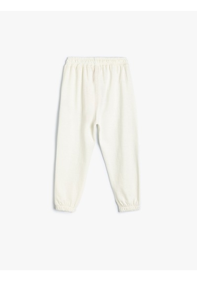 Koton Basic Jogger Eşofman Altı Beli Lastikli Pamuklu Ekru 5wmg40011ak Ekru Koton Basic Jogger Eşofman Altı Beli Lastikli Pamuklu Ekru 5wmg40011ak Ekru