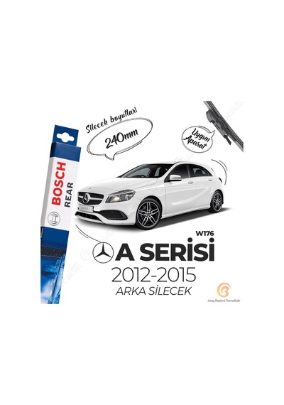 Mercedes A W176 Arka Silecek 2012-2017 Bosch Rear A230H