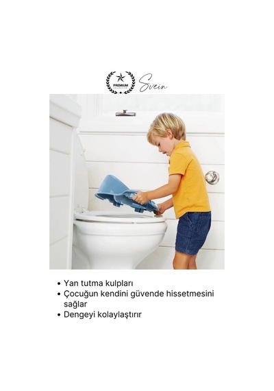 Klozet Mavi Kulplu Klozet Küçültücü Çocuk Adaptörü Tuvalet Eğitimi İçin Kaymaz Oturağı Küçültücü Çok Renkli