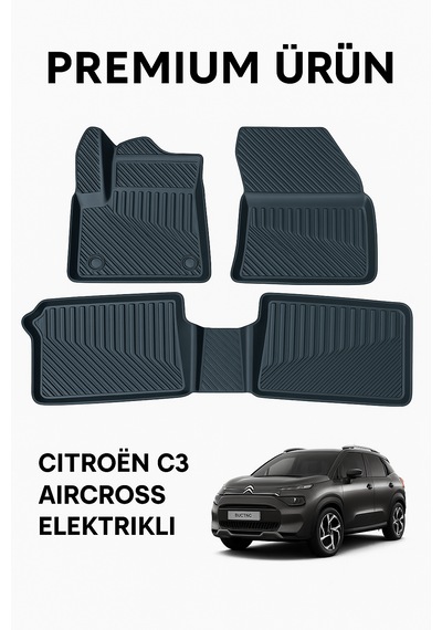 Citroen C3 Aircross Elektrikli 3d Oto Paspas Premium