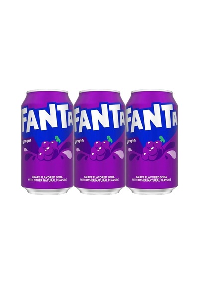Fanta Grape Üzüm Aromalı Gazlı İçecek 355 Ml 3 Adet