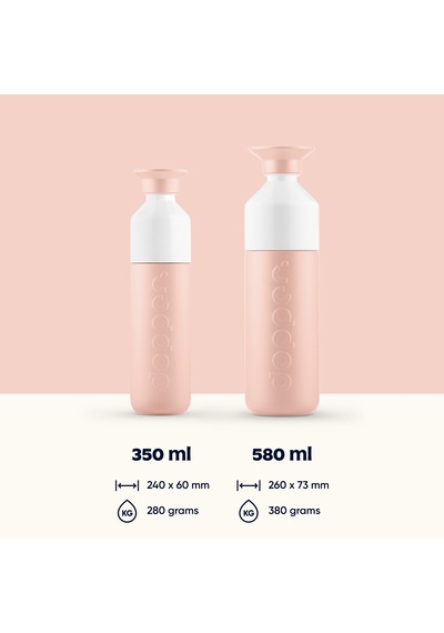 Dopper Insulated Yalıtımlı Termos Şişe 350 Ml - Şeftali Yavruağzı / Beyaz