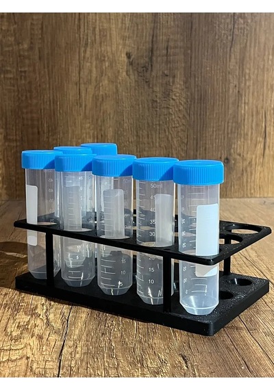 50ml Falkon Minimal Deney Tüpü Standı 5 3 Tüpler Görsel Amaçlıdır