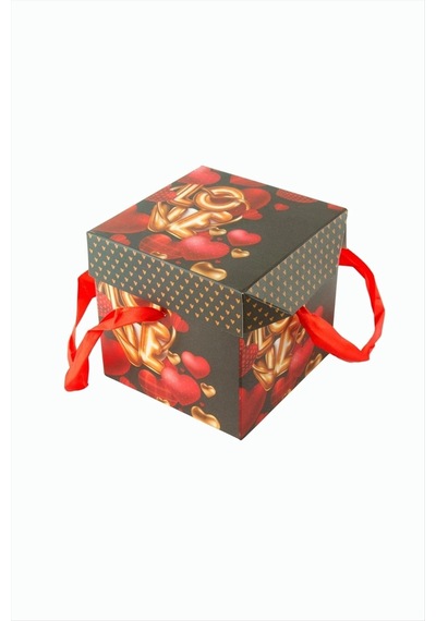 Love Yazılı Kare Hediyelik Kutu 10 Cm Belirtilmemiş