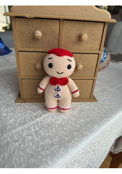 Amigurumi Kurabiye Adam Gıngerbread Man 15 Cm