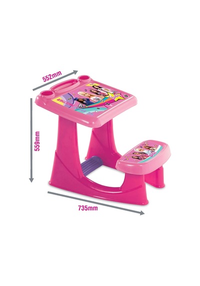 Barbie Çalışma Masası - Çalışma Masaları - Eğitici Masa - Aktivite Masası Renkli Barbie Çalışma Masası - Çalışma Masaları - Eğitici Masa - Aktivite Masası Renkli
