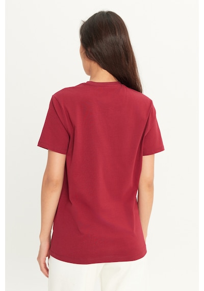 AC&Co / Altınyıldız Classics 4A4800000001BRDXS Slim Fit Bisiklet Yaka Kısa Kol Pamuklu Erkek Tişört Bordo