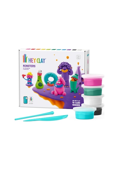 Hey Clay Hava İle Kuruyan Kil 15'li Kutu - Monsters
