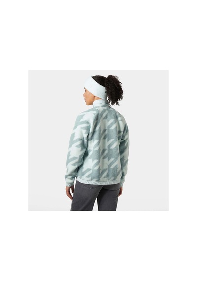 Helly Hansen W Imperıal Prınted Pıle Snap Mont Icicle