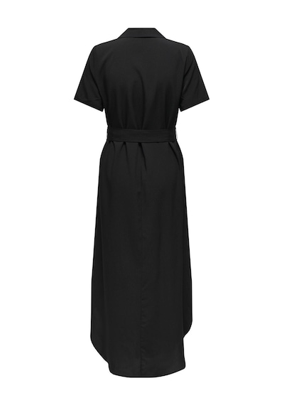 Only Onlnova Lıfe Elıte Izı Shırt Dress Solıd Kadın Siyah Elbise - 15331928 Siyah