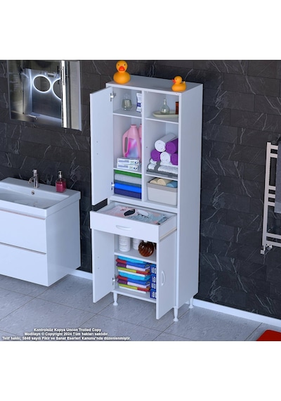 Eliusta Rivo 4 Raflı Banyo/mutfak Dolabı 60 Cm Beyaz Renkli Çok Amaçlı Dolap 60x173x32,5 Cm Ebatlarında Beyaz Eliusta Rivo 4 Raflı Banyo/mutfak Dolabı 60 Cm Beyaz Renkli Çok Amaçlı Dolap 60x173x32,5 Cm Ebatlarında Beyaz