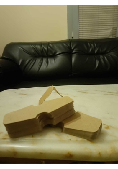 100 Adet Kraft Takı Kartı 12.2 5x3 Cm Küpe Kolye Bileklik Sunum Kartı Kraft Takı Sergi Kartı