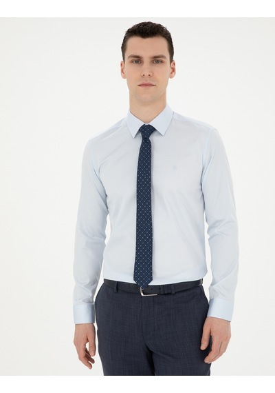 Pierre Cardin Erkek Açık Mavi Gömlek Basic 50286102-vr003 Açık Mavi
