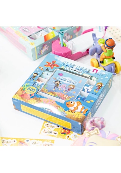 See Life Eğitici Çıkartma Ve Origami Deniz Dünyası 800'lü Sticker Hobi Seti