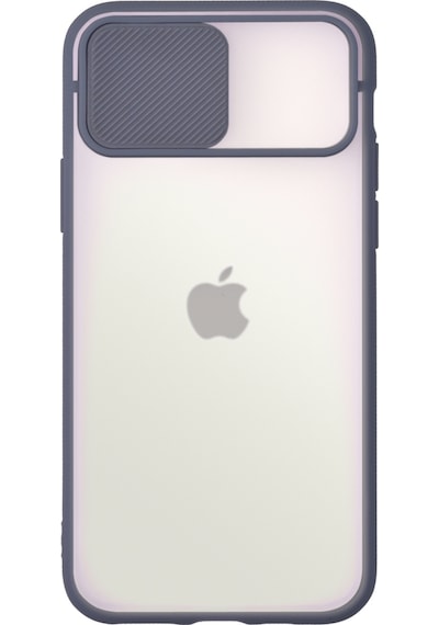 Apple Uyumlu  iPhone 12 Pro Kapak Lensi Açılır Kapanır Kamera Korumalı Silikon Kılıf