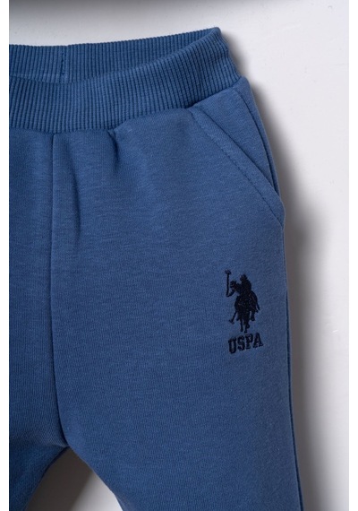 U.S. Polo Assn. Erkek Bebek Nakışlı Mavi Uzun Kol Pijama Takım Usb3169-c-v3 Usb3169-c-v3