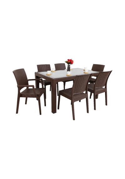 Depootoptan Mandella Elit Rattan 90 x 150 CM 2 Elit Koltuk 4 Elit Sandalye Camlı M (397462694) Depootoptan Mandella Elit Rattan 90 x 150 CM 2 Elit Koltuk 4 Elit Sandalye Camlı M (397462694)