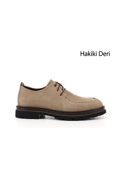 Gönderir Erkek Kum Nubuk Bağcıklı Hakiki Deri Klasik Ayakkabı Ddma85142875